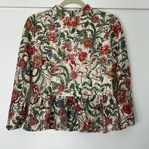 Anthropologie floral babydoll top.